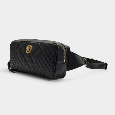 Shop Versace | Medusa Belt Bag In Nero Quilted Lamb Leather