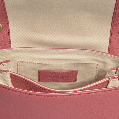 Shop See By Chloé | Hana Small Crossbody Bag In Rusty Pink Grained Goatskin