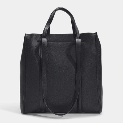 Shop Marc Jacobs | The Tag Tote 27 In Black Split Cow Leather With Polyurethane Coating In Beige