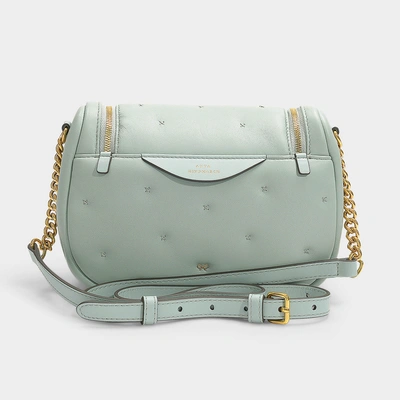 Shop Anya Hindmarch | Vere Small Soft Satchel Chubby In Eau De Nil Soft Nappa Leather