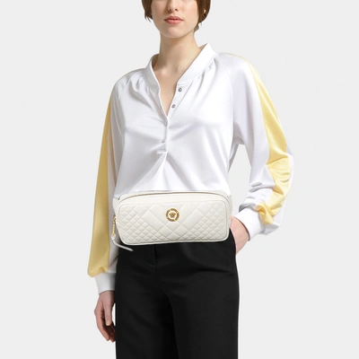 Shop Versace | Medusa Belt Bag In Off White Quilted Lamb Leather