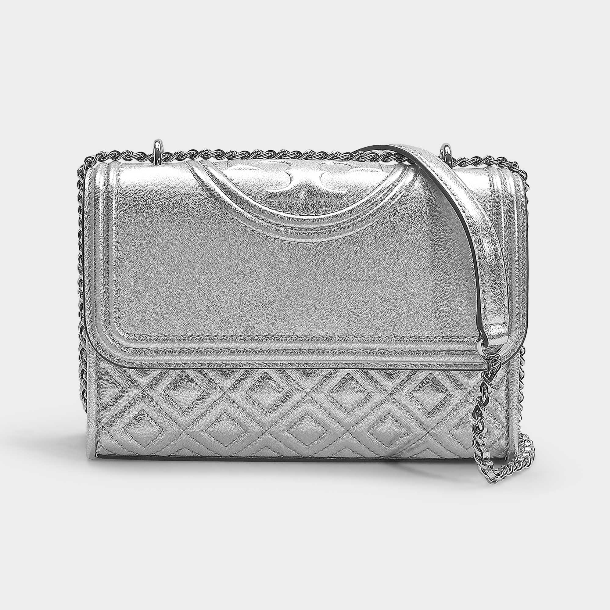 tory burch fleming metallic