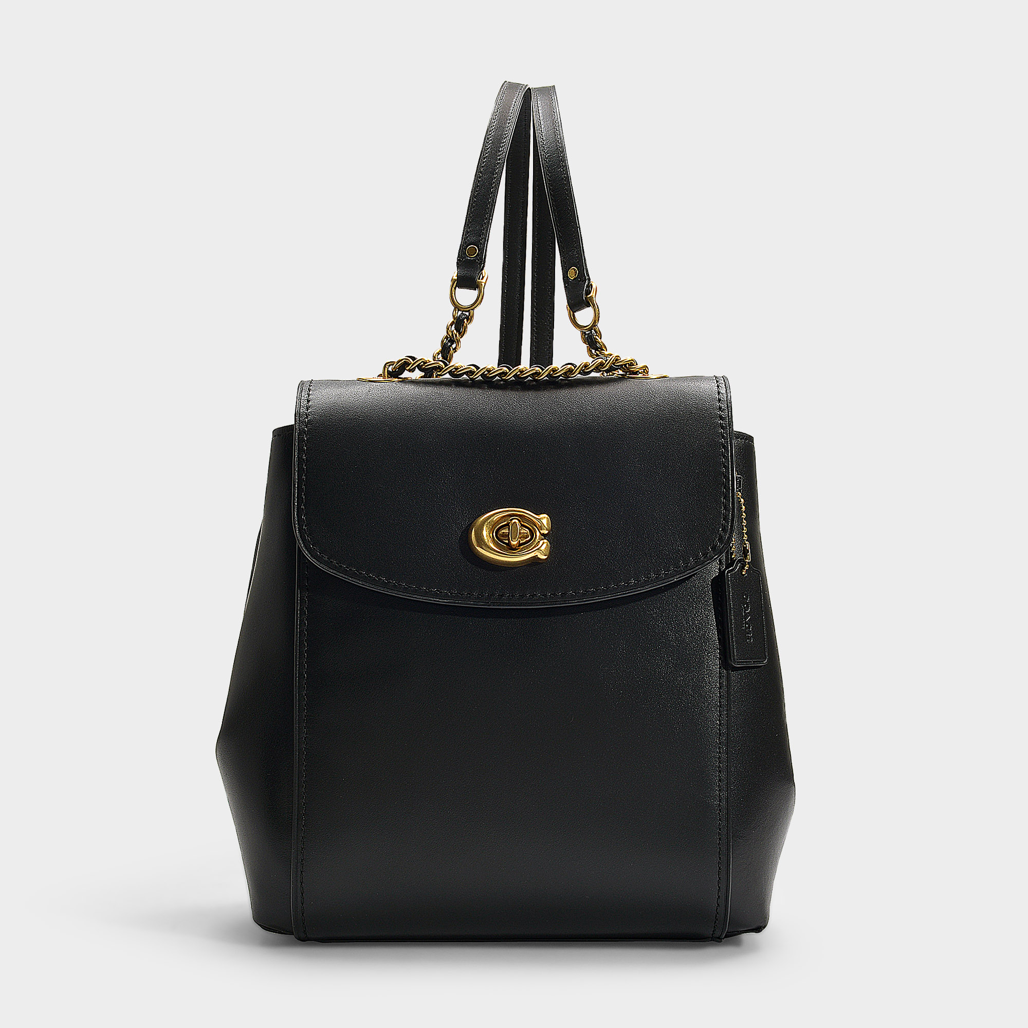coach refined calf leather parker backpack