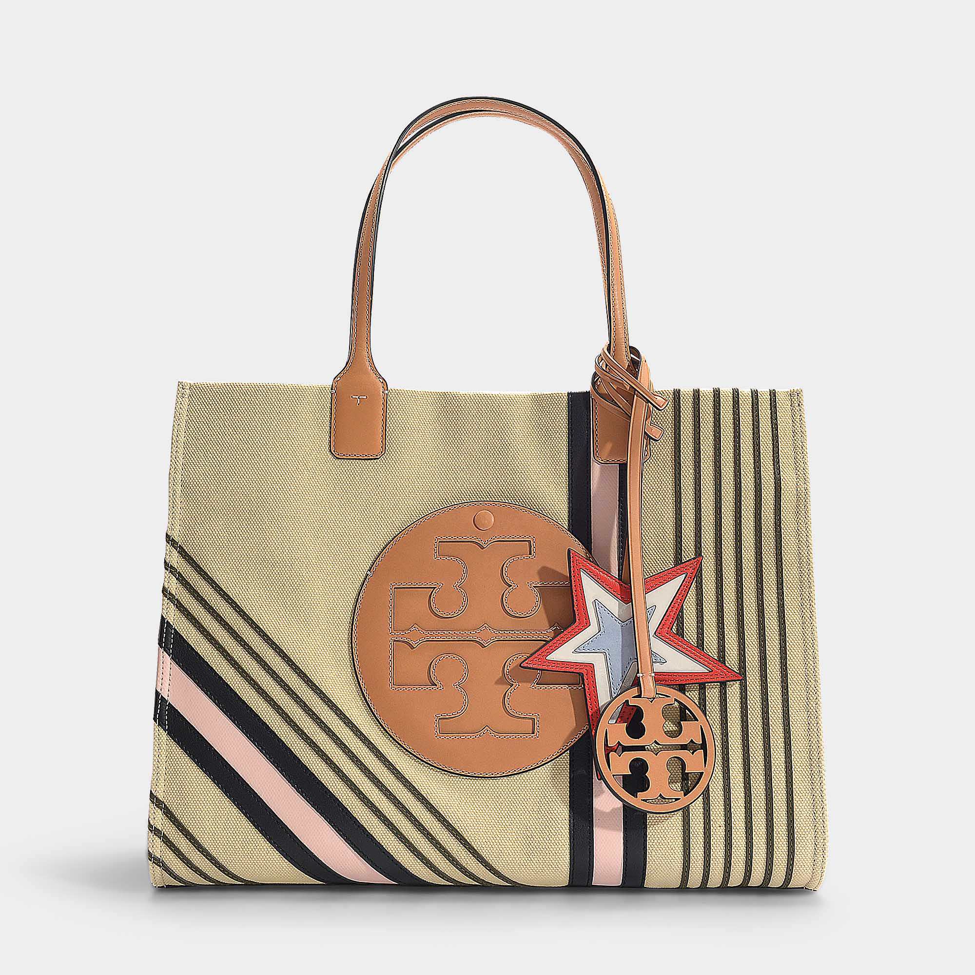 tory burch ella printed canvas tote