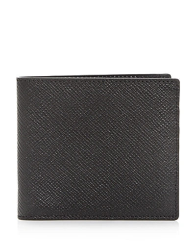 Shop Smythson Leather Bi-fold Wallet In Black