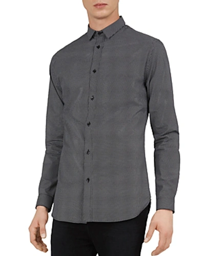 Shop The Kooples Tequila Dots Slim Fit Button-down Shirt In Dark Navy