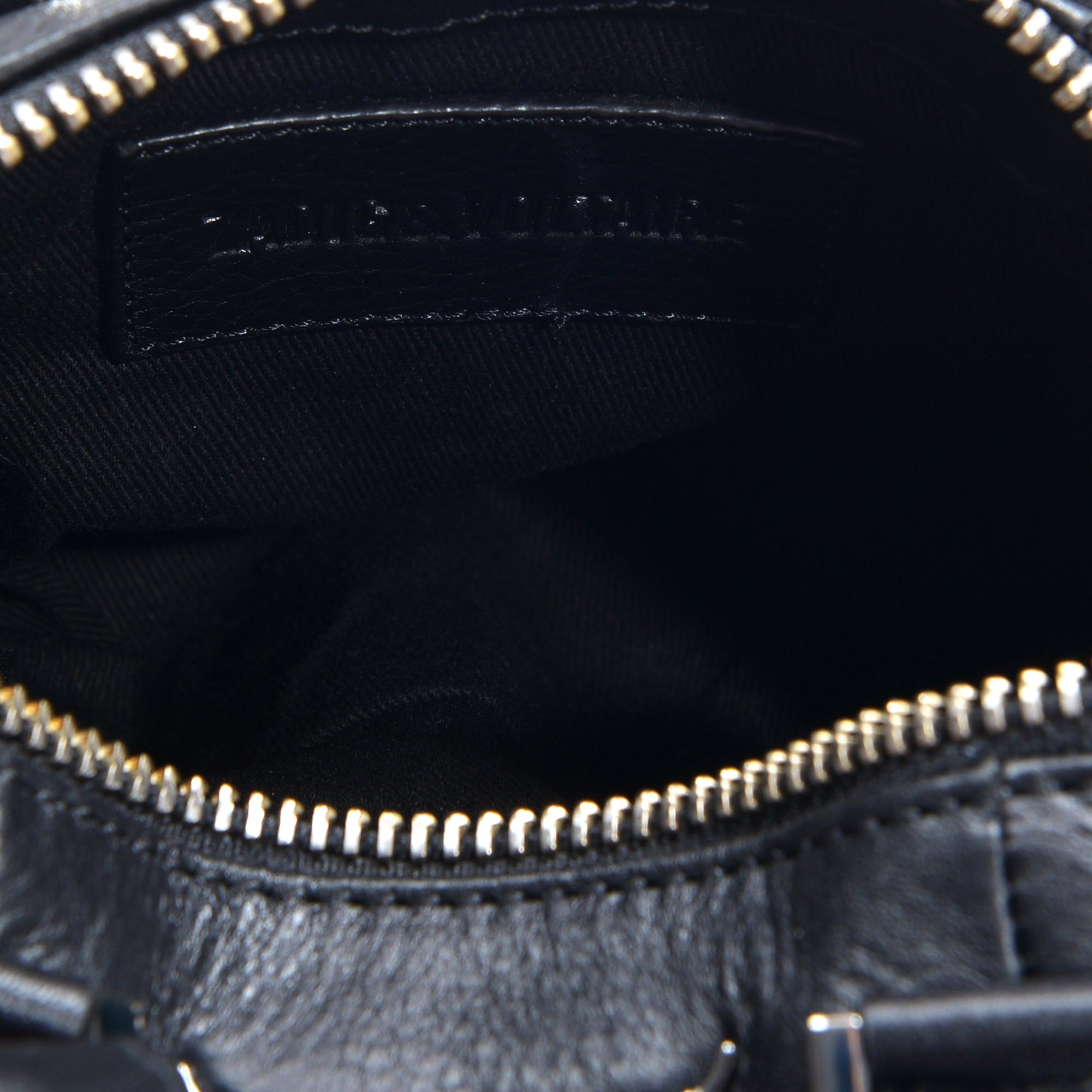 Zadig & Voltaire Sunny Nano Bag In Black Calfskin ModeSens