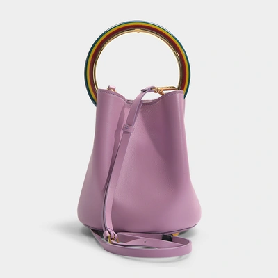 Shop Marni | Pannier Bag In Light Lila Calfskin