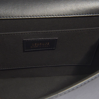 Shop Versace | Tribute X Shoulder Bag In Black Calf Leather