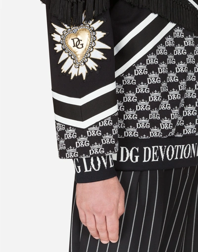 Shop Dolce & Gabbana Sweatshirt With Patch Embellishment In Multi-colored