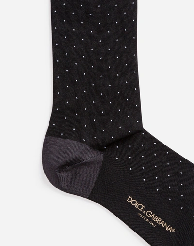 Shop Dolce & Gabbana Cotton Socks In Multicolor