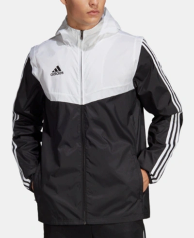 Shop Adidas Originals Adidas Men's Adidas Football Soccer Tiro Windbreaker Men In Black/wht
