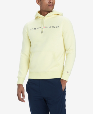 tommy hilfiger yellow hoodie mens