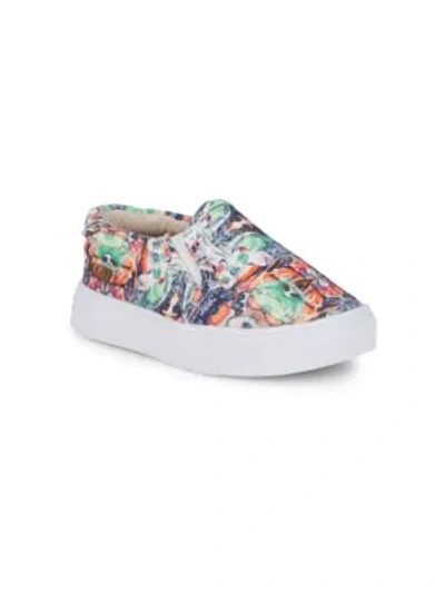 Shop Akid Little Girl's & Girl's Slip-on Sneakers In Kaleidoscope