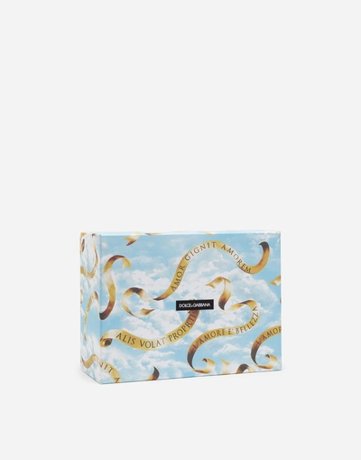 Shop Dolce & Gabbana Dolce Box Clutch In Plexi With Chain In Multi-colored