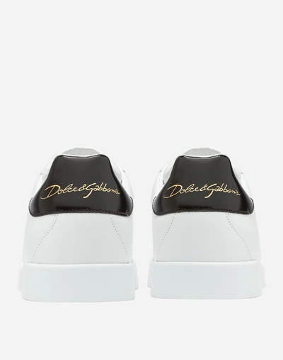 Shop Dolce & Gabbana “hearts” St. Valentine Sneakers In White
