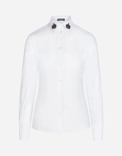 Shop Dolce & Gabbana Cotton Shirt In White