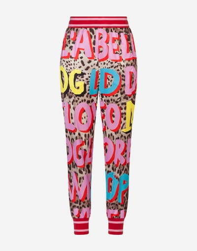 Shop Dolce & Gabbana Pop Leopard-print Jogging Pants In Leopard Print