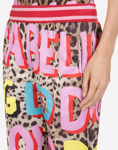 Shop Dolce & Gabbana Pop Leopard-print Jogging Pants In Leopard Print