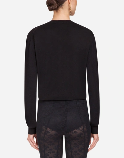 Shop Dolce & Gabbana Wool Knit In Black