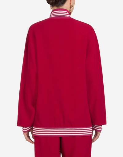 Shop Dolce & Gabbana Cady Sweatshirt In Red