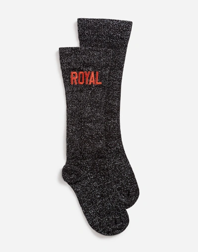 Shop Dolce & Gabbana Lurex Socks In Black