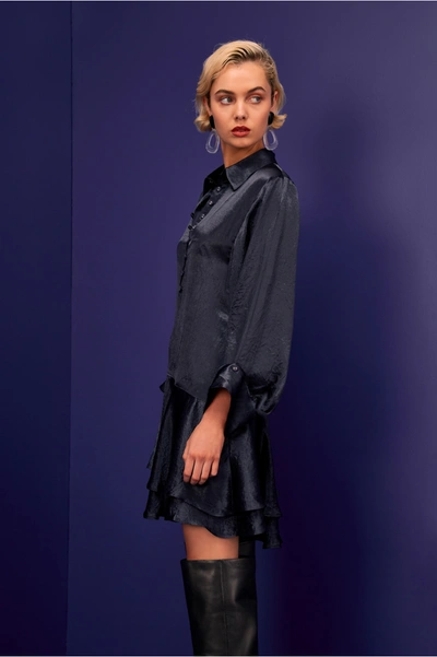 Shop C/meo Collective Be Here Now Dress In Navy
