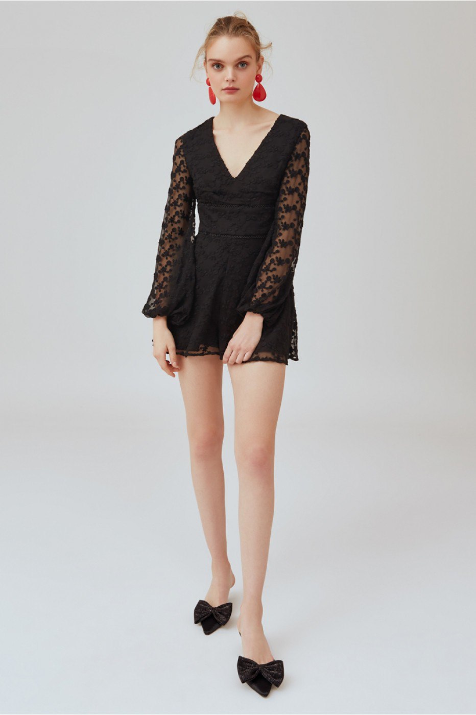 Keepsake Retrospect Playsuit In Black ModeSens