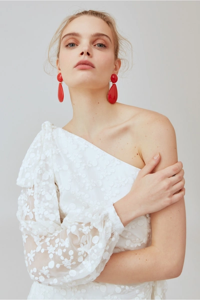 Shop Keepsake Retrospect Midi Dress In Ivory
