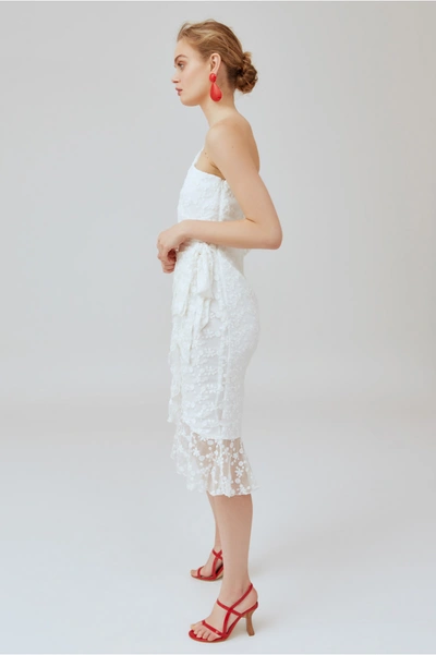 Shop Keepsake Retrospect Midi Dress In Ivory