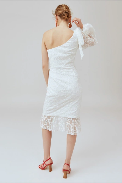 Shop Keepsake Retrospect Midi Dress In Ivory