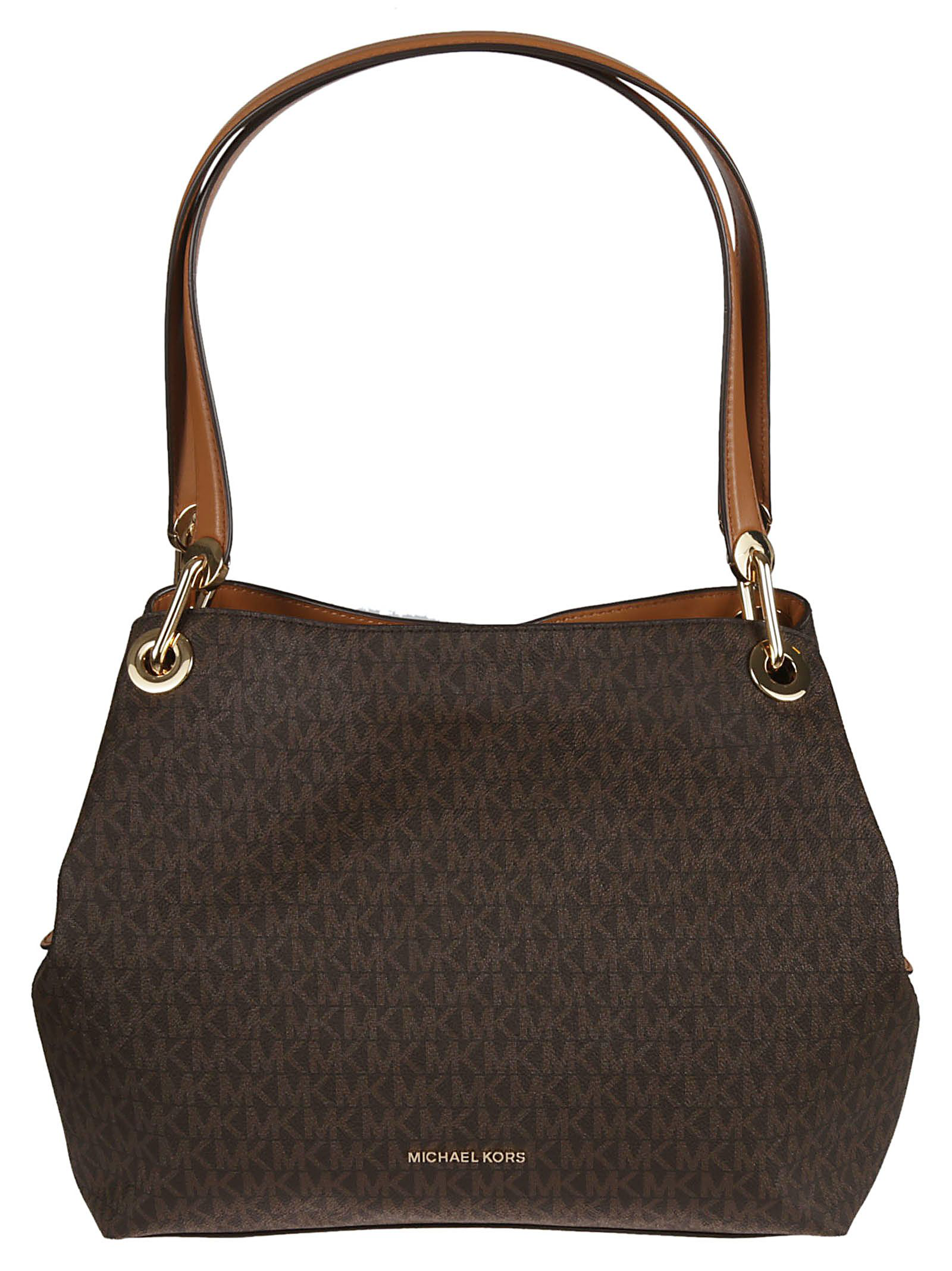 michael kors raven logo shoulder bag