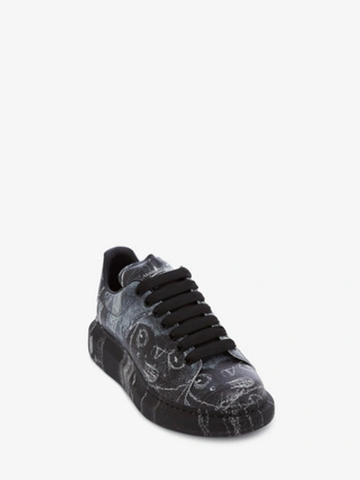 Shop Alexander Mcqueen John Deakin Oversized Sneaker In Black/ivory