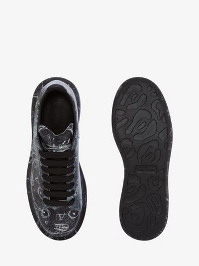 Shop Alexander Mcqueen John Deakin Oversized Sneaker In Black/ivory