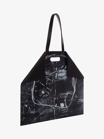 Shop Alexander Mcqueen John Deakin De Manta Shopper In Black