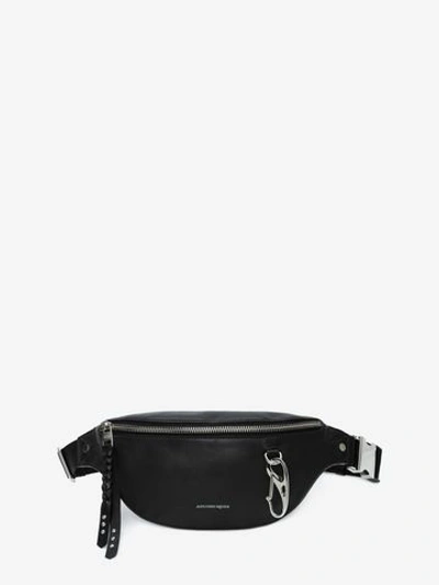 Shop Alexander Mcqueen Harness Belt Bag In Black