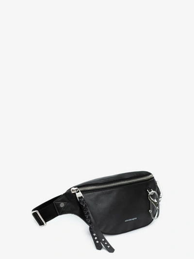 Shop Alexander Mcqueen Harness Belt Bag In Black