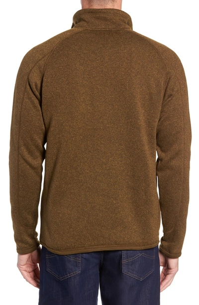 Shop Patagonia 'better Sweater' Quarter Zip Pullover In Sediment