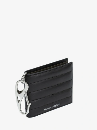 Shop Alexander Mcqueen Padded Billfold Wallet In Black