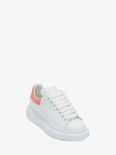 Shop Alexander Mcqueen Oversized Sneaker In White/peach