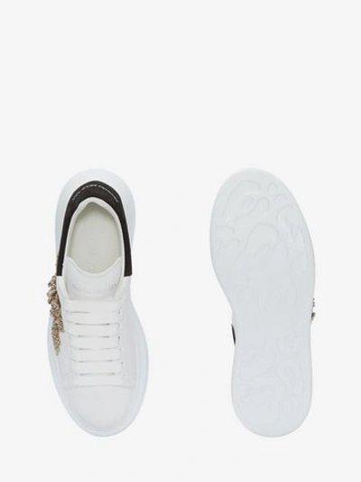 Shop Alexander Mcqueen Oversized Sneaker In White/black
