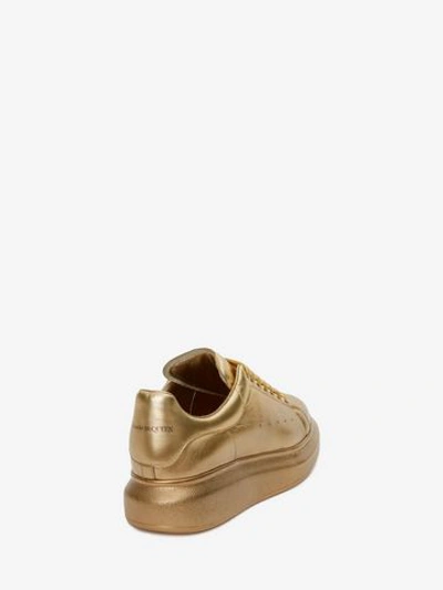 Shop Alexander Mcqueen Oversized Sneaker In Gold
