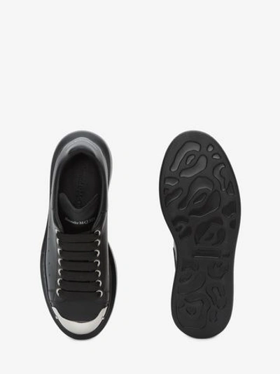 Shop Alexander Mcqueen Oversized Sneaker In Black/silver