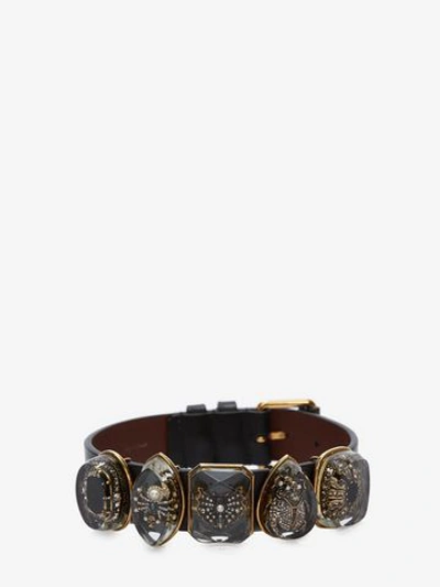 Shop Alexander Mcqueen Resin Insect Choker In Black