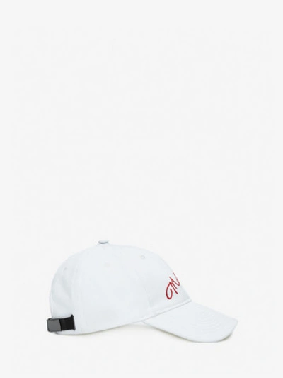 Shop Alexander Mcqueen Mcqueen Baseball Cap In White