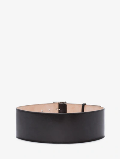 Shop Alexander Mcqueen Military Belt In Black