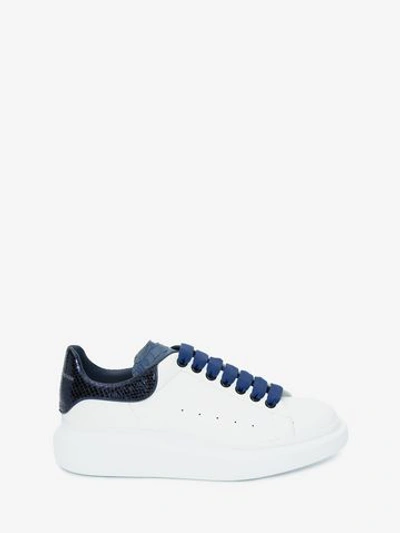 Shop Alexander Mcqueen Oversized Sneaker In White/blue