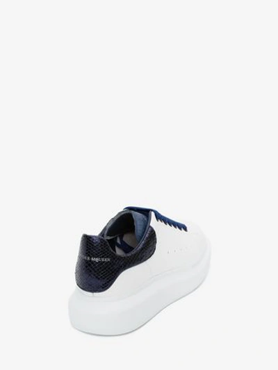 Shop Alexander Mcqueen Oversized Sneaker In White/blue