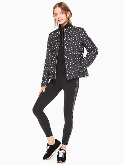 Shop Kate Spade Reversible Quilted Jacket In Black