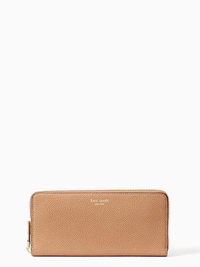 Shop Kate Spade Margaux Slim Continental Wallet In Light Fawn